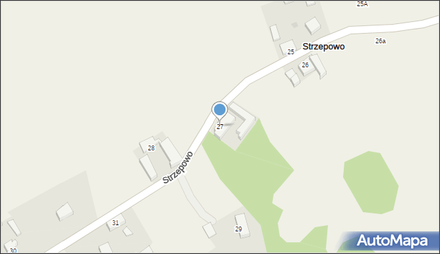 Strzepowo, Strzepowo, 27, mapa Strzepowo