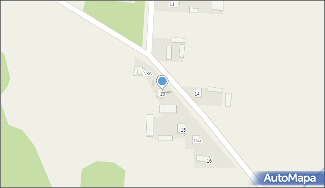 Strzeszewo, Strzeszewo, 13, mapa Strzeszewo