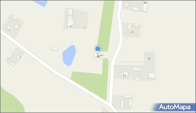 Strzeszewo, Strzeszewo, 4a, mapa Strzeszewo