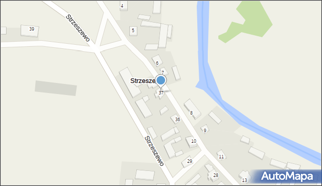 Strzeszewo, Strzeszewo, 37, mapa Strzeszewo