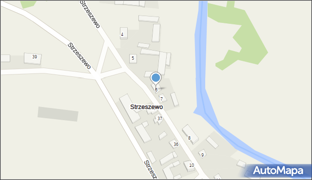 Strzeszewo, Strzeszewo, 6, mapa Strzeszewo