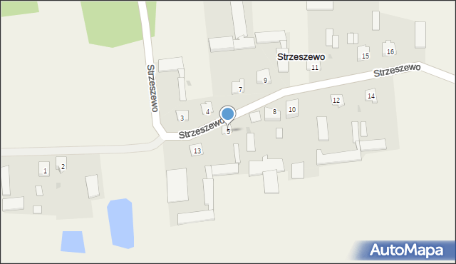 Strzeszewo, Strzeszewo, 5, mapa Strzeszewo