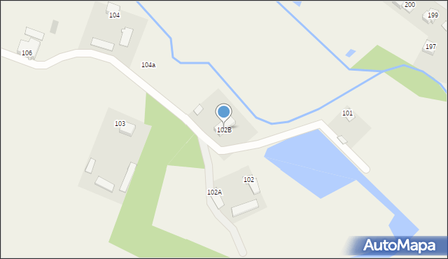 Strzeszkowice Duże, Strzeszkowice Duże, 102B, mapa Strzeszkowice Duże