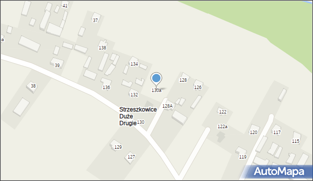 Strzeszkowice Duże, Strzeszkowice Duże, 130a, mapa Strzeszkowice Duże