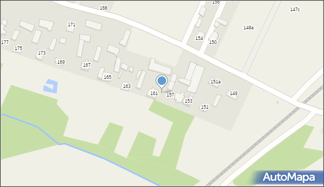 Strzeszkowice Duże, Strzeszkowice Duże, 159, mapa Strzeszkowice Duże