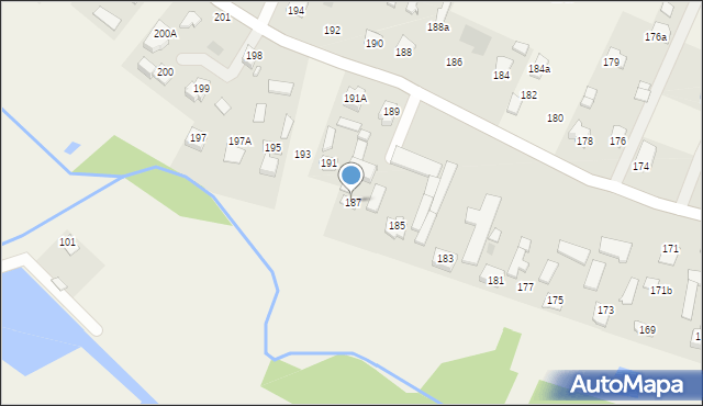 Strzeszkowice Duże, Strzeszkowice Duże, 187, mapa Strzeszkowice Duże