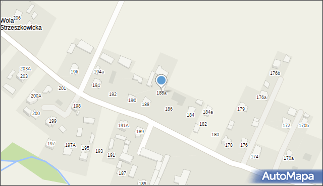 Strzeszkowice Duże, Strzeszkowice Duże, 188a, mapa Strzeszkowice Duże