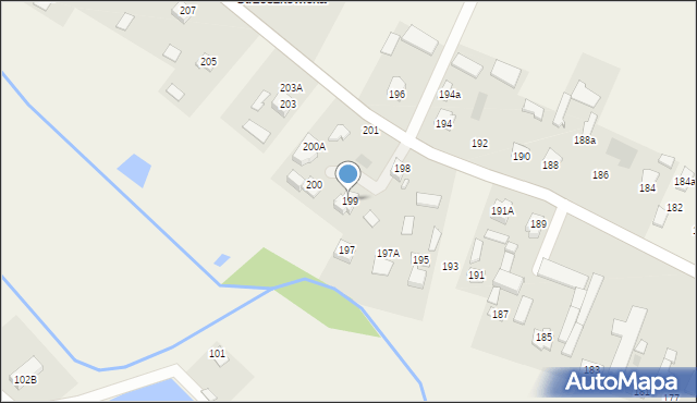 Strzeszkowice Duże, Strzeszkowice Duże, 199, mapa Strzeszkowice Duże