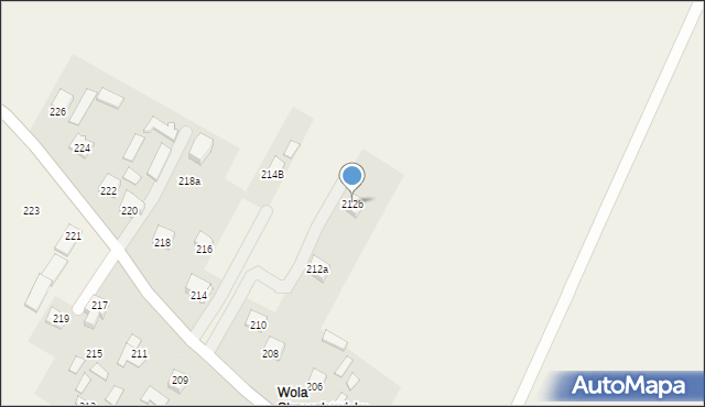 Strzeszkowice Duże, Strzeszkowice Duże, 212b, mapa Strzeszkowice Duże