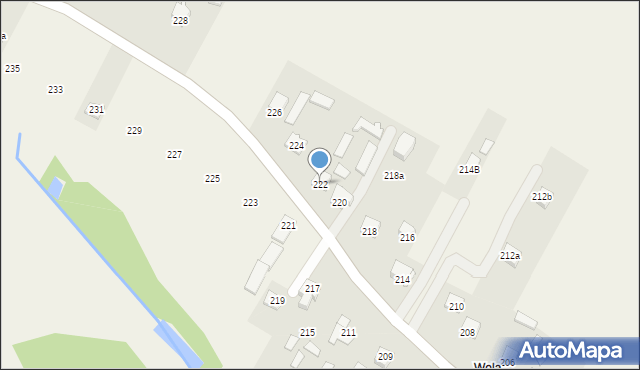 Strzeszkowice Duże, Strzeszkowice Duże, 222, mapa Strzeszkowice Duże