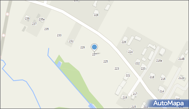 Strzeszkowice Duże, Strzeszkowice Duże, 227, mapa Strzeszkowice Duże