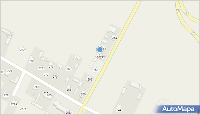 Strzeszkowice Duże, Strzeszkowice Duże, 262A, mapa Strzeszkowice Duże