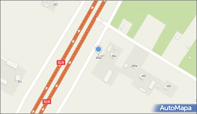 Strzeszkowice Duże, Strzeszkowice Duże, 364a, mapa Strzeszkowice Duże