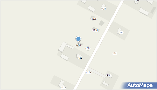 Strzeszkowice Duże, Strzeszkowice Duże, 421b, mapa Strzeszkowice Duże