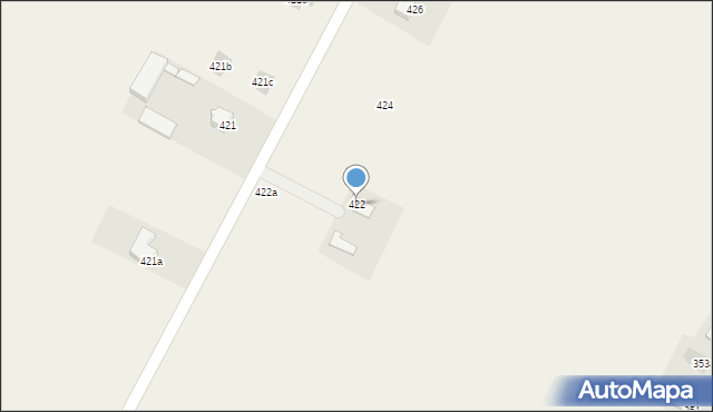 Strzeszkowice Duże, Strzeszkowice Duże, 422, mapa Strzeszkowice Duże