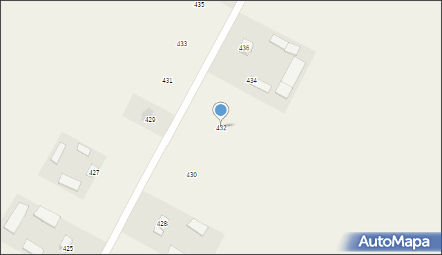 Strzeszkowice Duże, Strzeszkowice Duże, 432, mapa Strzeszkowice Duże