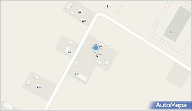 Strzeszkowice Duże, Strzeszkowice Duże, 442, mapa Strzeszkowice Duże