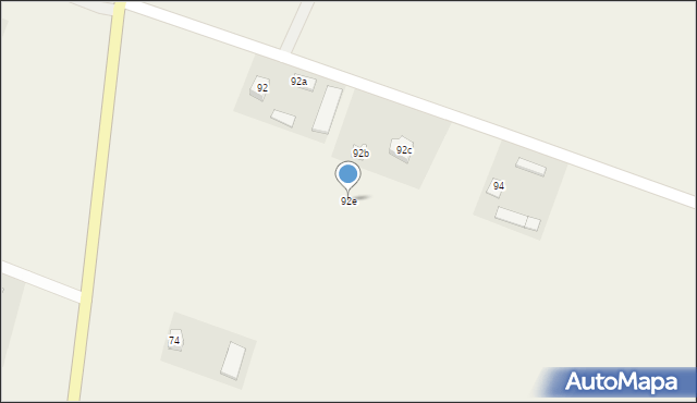 Strzeszkowice Duże, Strzeszkowice Duże, 92e, mapa Strzeszkowice Duże