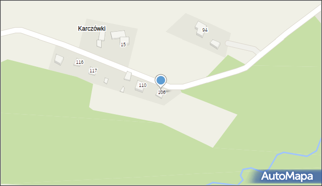 Strzeszyce, Strzeszyce, 106, mapa Strzeszyce