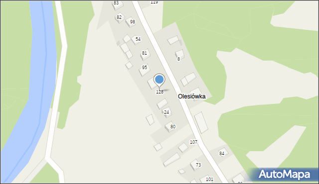 Strzeszyce, Strzeszyce, 128, mapa Strzeszyce