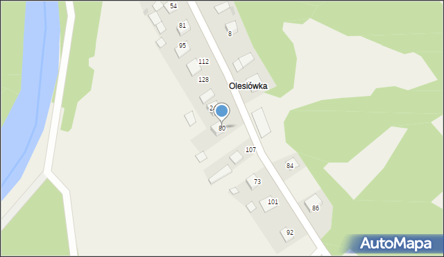 Strzeszyce, Strzeszyce, 80, mapa Strzeszyce