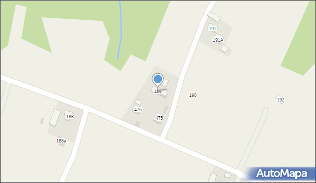 Strzeszyn, Strzeszyn, 189, mapa Strzeszyn