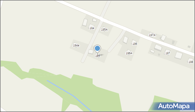 Strzeszyn, Strzeszyn, 195, mapa Strzeszyn