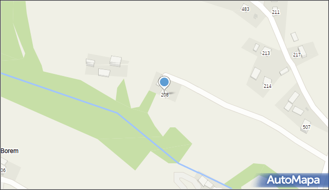 Strzeszyn, Strzeszyn, 208, mapa Strzeszyn