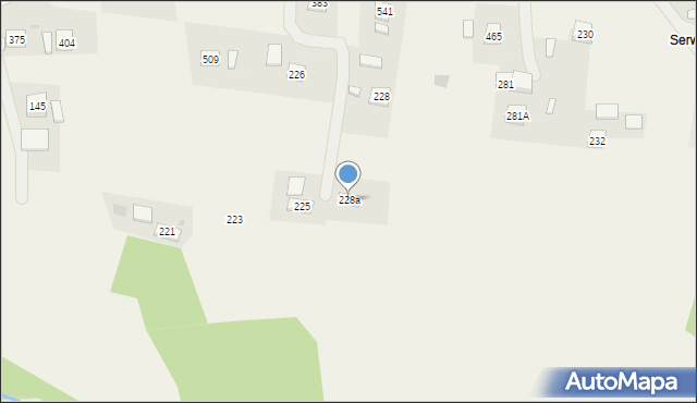 Strzeszyn, Strzeszyn, 228a, mapa Strzeszyn