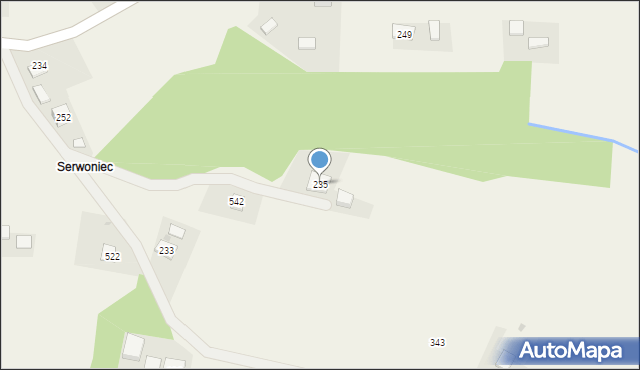 Strzeszyn, Strzeszyn, 235, mapa Strzeszyn