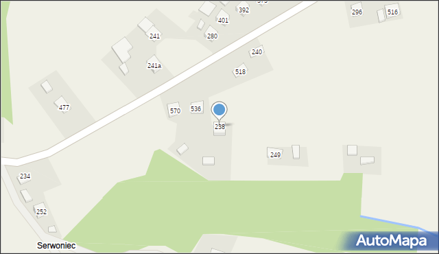 Strzeszyn, Strzeszyn, 238, mapa Strzeszyn