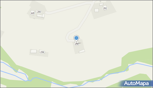 Strzeszyn, Strzeszyn, 259a, mapa Strzeszyn