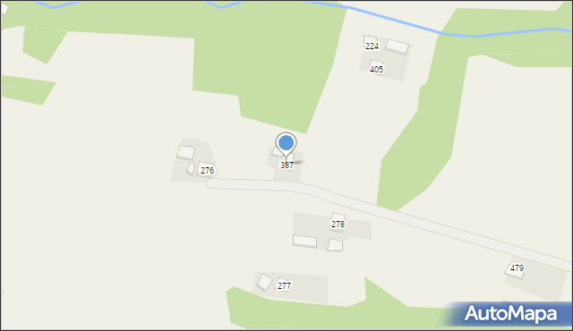 Strzeszyn, Strzeszyn, 387, mapa Strzeszyn