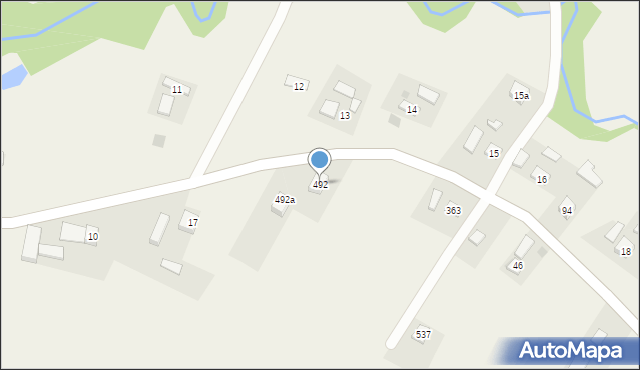 Strzeszyn, Strzeszyn, 492, mapa Strzeszyn