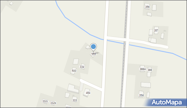 Strzeszyn, Strzeszyn, 555, mapa Strzeszyn