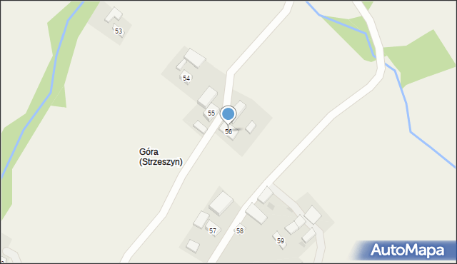 Strzeszyn, Strzeszyn, 56, mapa Strzeszyn