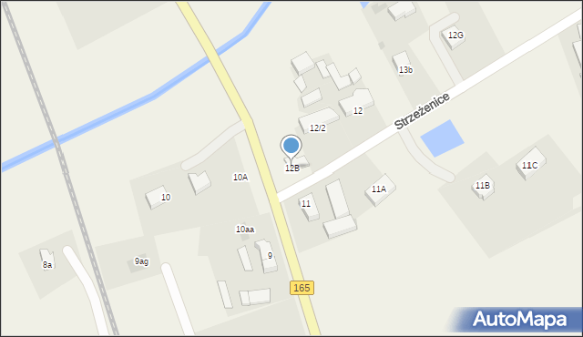 Strzeżenice, Strzeżenice, 12B, mapa Strzeżenice