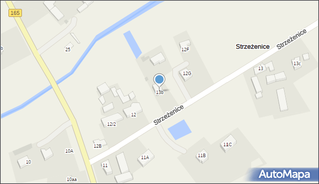 Strzeżenice, Strzeżenice, 13b, mapa Strzeżenice