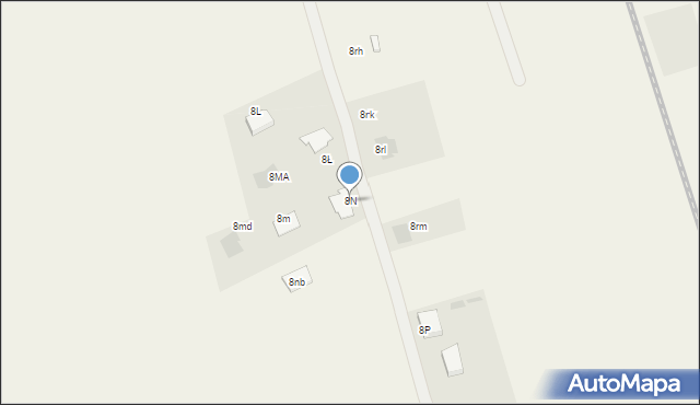 Strzeżenice, Strzeżenice, 8N, mapa Strzeżenice