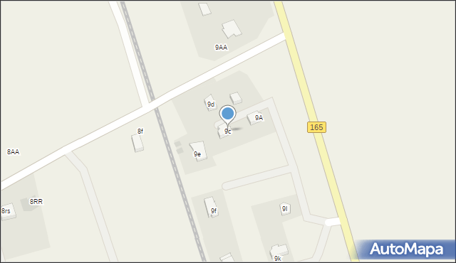 Strzeżenice, Strzeżenice, 9c, mapa Strzeżenice