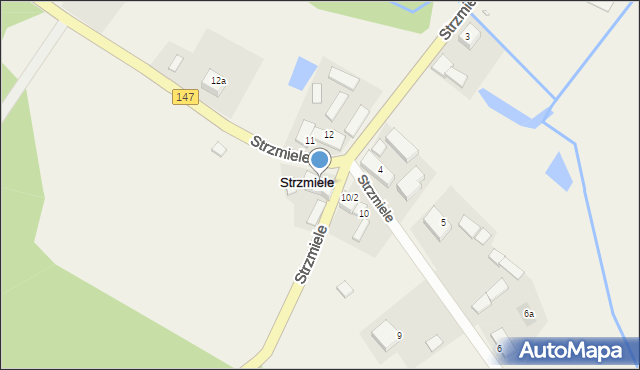 Strzmiele, Strzmiele, 10a, mapa Strzmiele