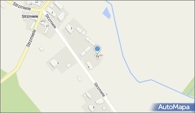 Strzmiele, Strzmiele, 6a, mapa Strzmiele