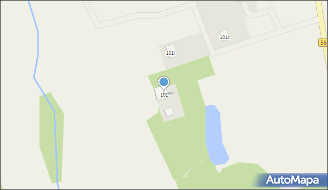 Strzygi, Strzygi, 101, mapa Strzygi