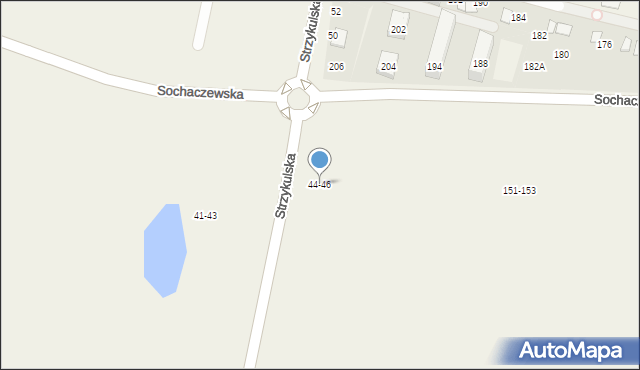 Strzykuły, Strzykulska, 44-46, mapa Strzykuły