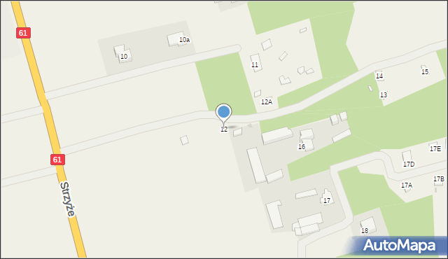 Strzyże, Strzyże, 12, mapa Strzyże