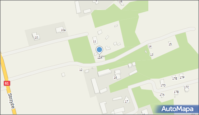 Strzyże, Strzyże, 12A, mapa Strzyże