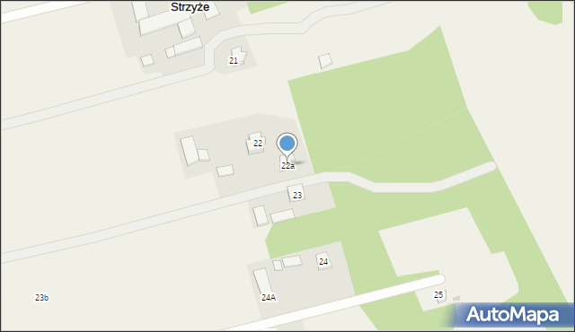 Strzyże, Strzyże, 22a, mapa Strzyże