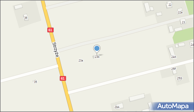 Strzyże, Strzyże, 23b, mapa Strzyże