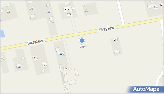 Strzyżew, Strzyżew, 28b, mapa Strzyżew