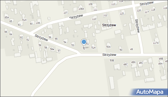 Strzyżew, Strzyżew, 52, mapa Strzyżew